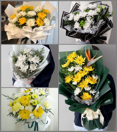 山东济宁邹城市钢山街道白事花束代送
